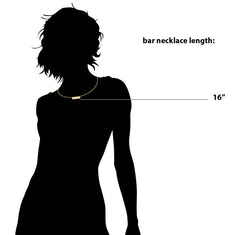 The Gold Curved Bar Necklace