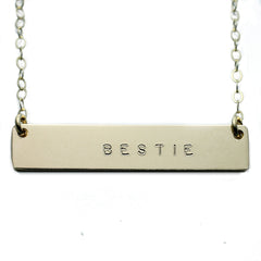 BESTIE NAMEPLATE NECKLACE