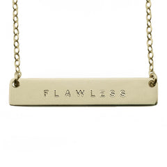 The Name Plate Necklace Flawless