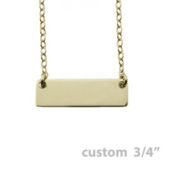 GOLD NAMEPLATE NECKLACE
