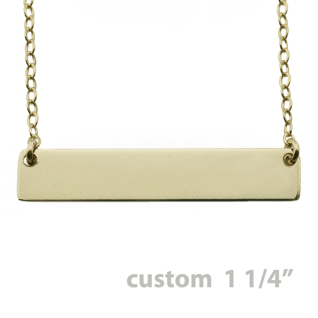 GOLD NAMEPLATE NECKLACE