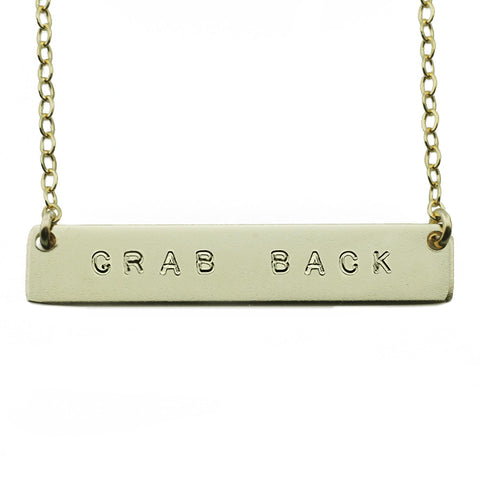 The Name Plate Necklace Grab Back