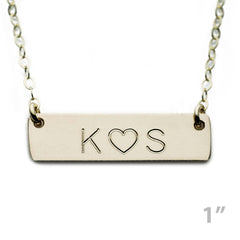 Custom Gold Name Plate Necklace Initial ♥ Necklace
