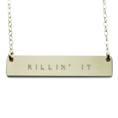 The Name Plate Necklace Killin' It
