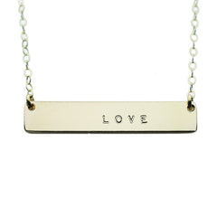 The Name Plate Necklace Love