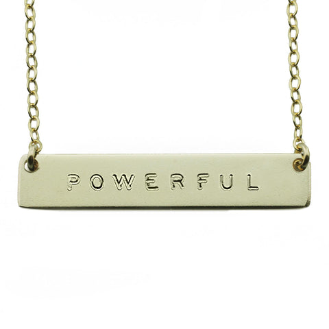 The Name Plate Necklace Powerful