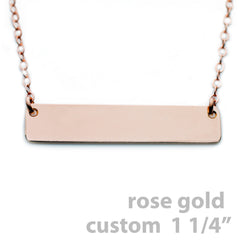 Custom Handwriting Necklace Rose Gold Name Plate Necklace