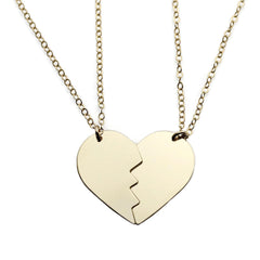 SPLIT HEART NECKLACE