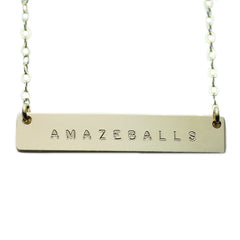 The Name Plate Necklace Amazeballs