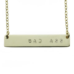 BAD ASS NAMEPLATE NECKLACE