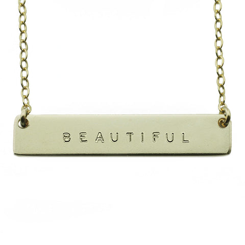 The Name Plate Necklace Beautiful