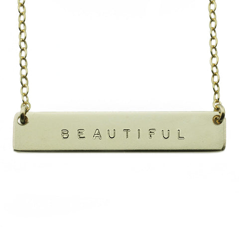 The Name Plate Necklace Beautiful