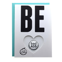 PIN GREETING CARD - BE