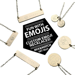 The Emoji Necklace Gold Disc - 3/8"