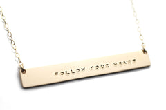 CUSTOM GOLD NAMEPLATE NECKLACE