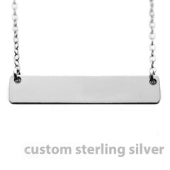 custom sterling silver nameplate