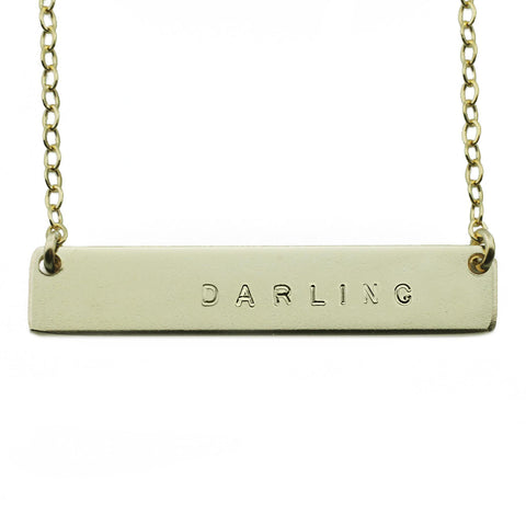 The Name Plate Necklace Darling