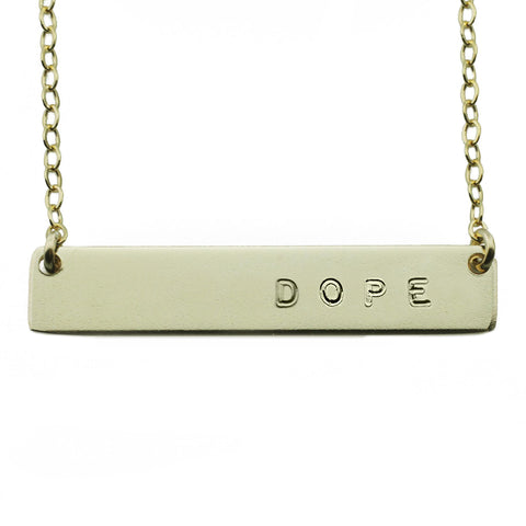 The Name Plate Necklace Dope
