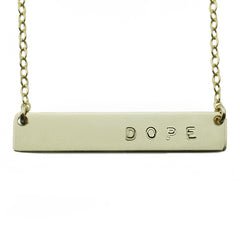 DOPE NAMEPLATE NECKLACE