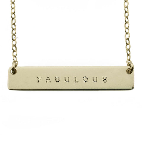 The Name Plate Necklace Fabulous