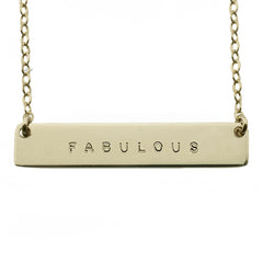 FABULOUS NAMEPLATE NECKLACE
