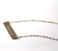The Name Plate Necklace Fearless