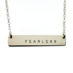 The Name Plate Necklace Fearless