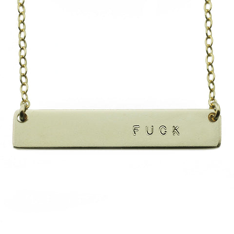 The Name Plate Necklace Fuck