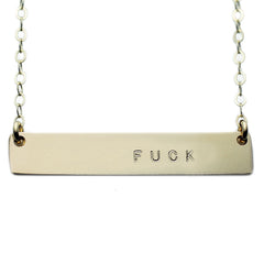 The Name Plate Necklace Fuck