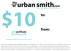 The Urban Smith Gift Certificate