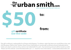 The Urban Smith Gift Certificate