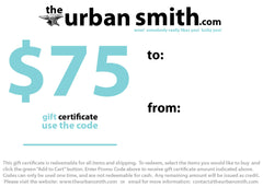 The Urban Smith Gift Certificate