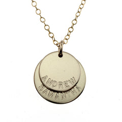 GOLD DISC NECKLACES