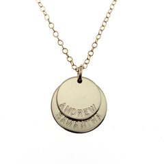 GOLD DISC NECKLACE