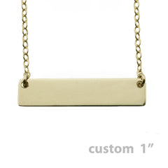 GOLD NAME PLATE NECKLACE