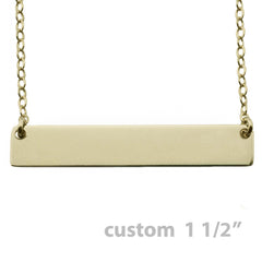 GOLD NAMEPLATE NECKLACE