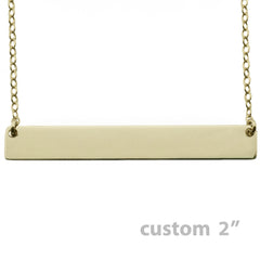 GOLD NAMEPLATE NECKLACE