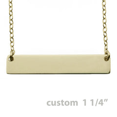 GOLD NAMEPLATE NECKLACE