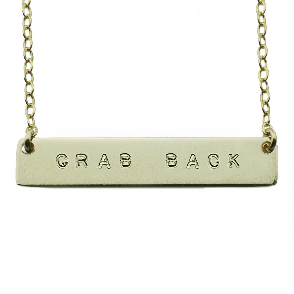 Grab Back Nameplate Necklace
