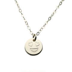 The Emoji Necklace Gold Disc - 3/8"