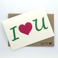 GREETING CARD - I ♥ YOU