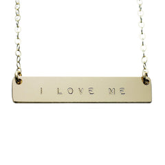 The Name Plate Necklace I Love Me