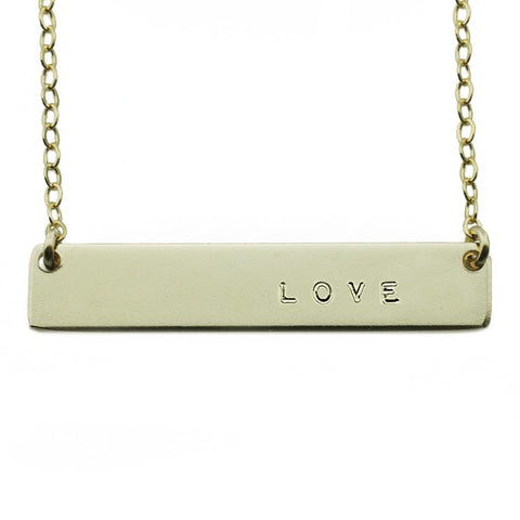 The Name Plate Necklace Love