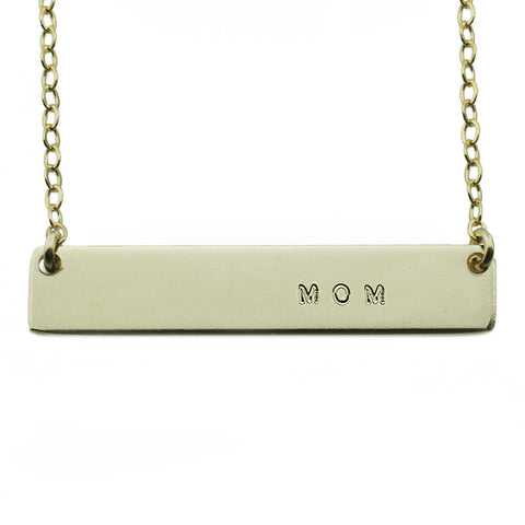 The Name Plate Necklace  Mom