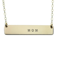 The Name Plate Necklace  Mom