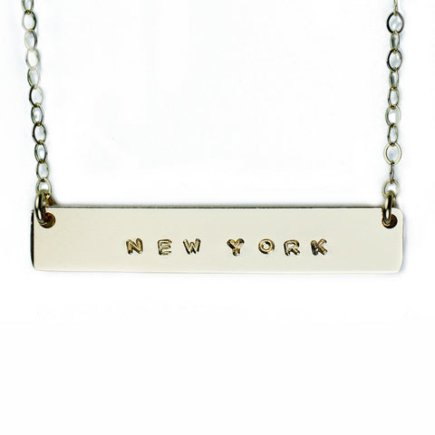 The Name Plate Necklace New York