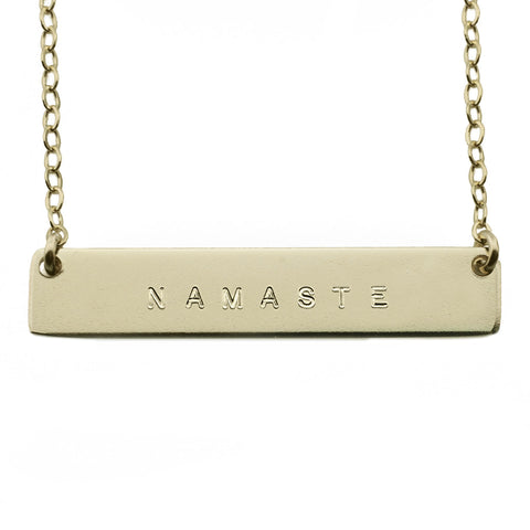 The Name Plate Necklace Namaste
