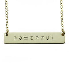 Powerful Nameplate Necklace