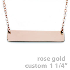 ROSE GOLD NAMEPLATE NECKLACE