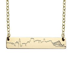 Skyline Nameplate Necklace